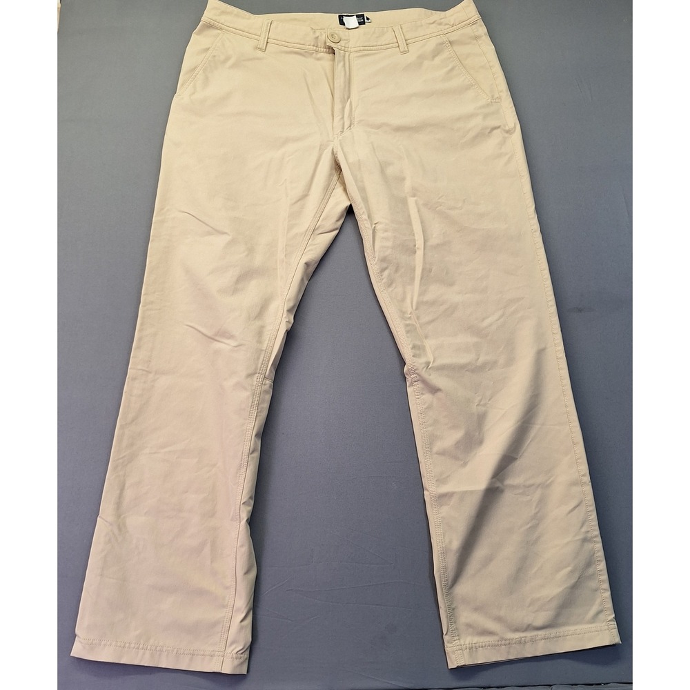 Local Boy Outfitters Mens Performance Pants Khaki Tan Straight Leg Chino 40x30